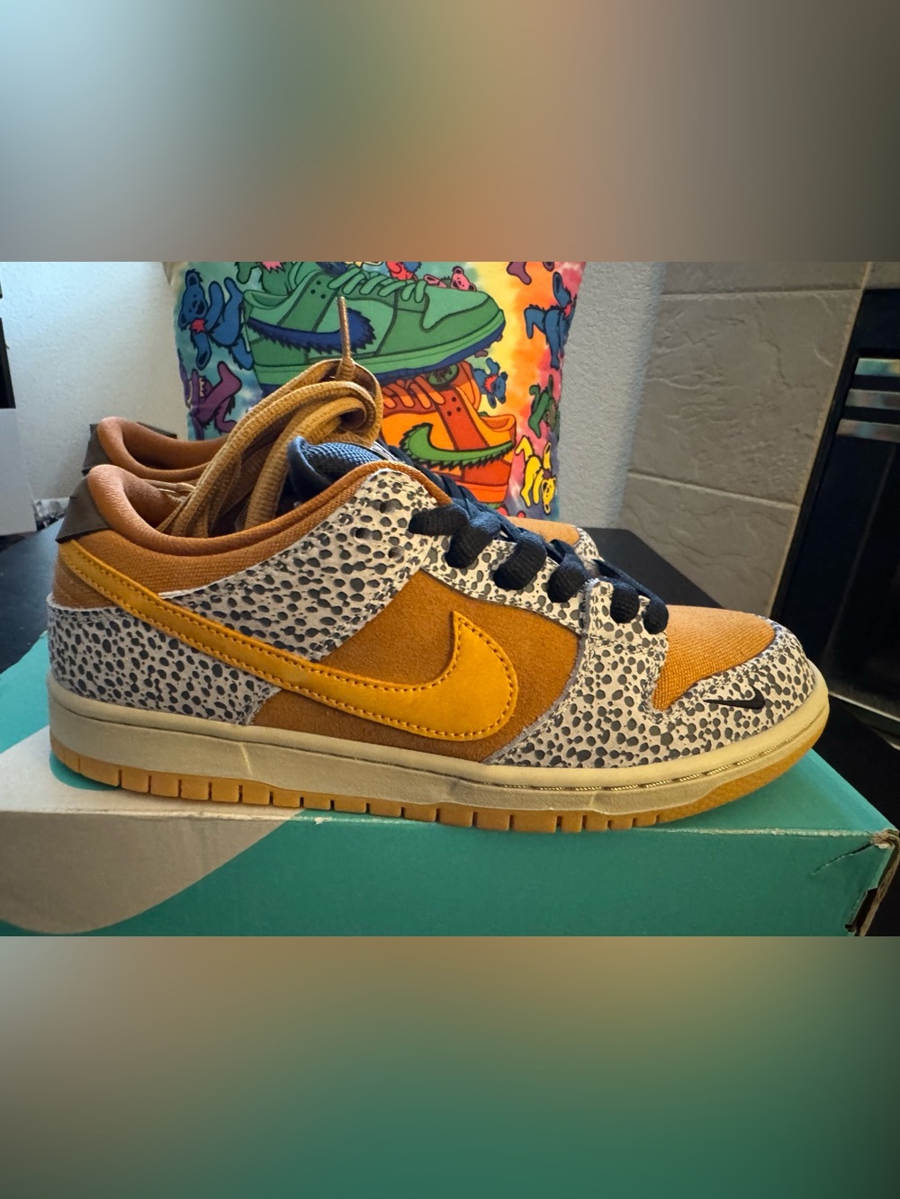 Authenticated Nike SB Dunk Low Safari, Size 8 Men’s/9.5 Women’s. Brand New - Picture 5 of 10